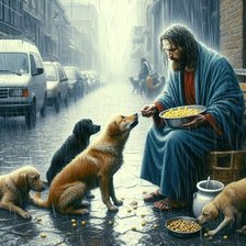 Схема вышивки «Братья наши меньшие»