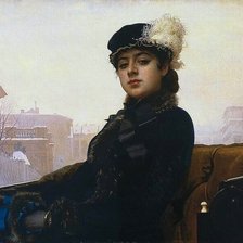 Схема вышивки «Неизвестная Крамского»