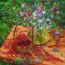 Схема вышивки «Картина_смородина»