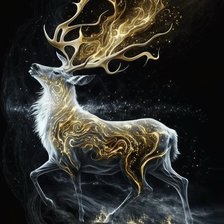 Схема вышивки «Небесный олень»