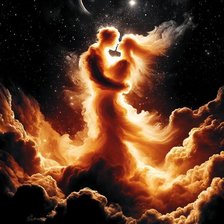 Схема вышивки «Небесные влюбленные»