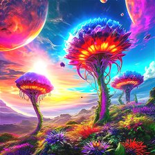 Схема вышивки «Фантастический мир»