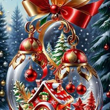 Схема вышивки «BOULE DE NOEL»