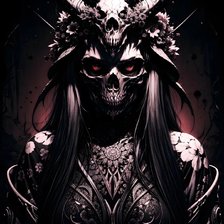 Схема вышивки «Неживой шаман»