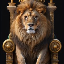 Схема вышивки «Царь зверей 🦁»