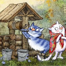 Схема вышивки «Встреча у колодца»