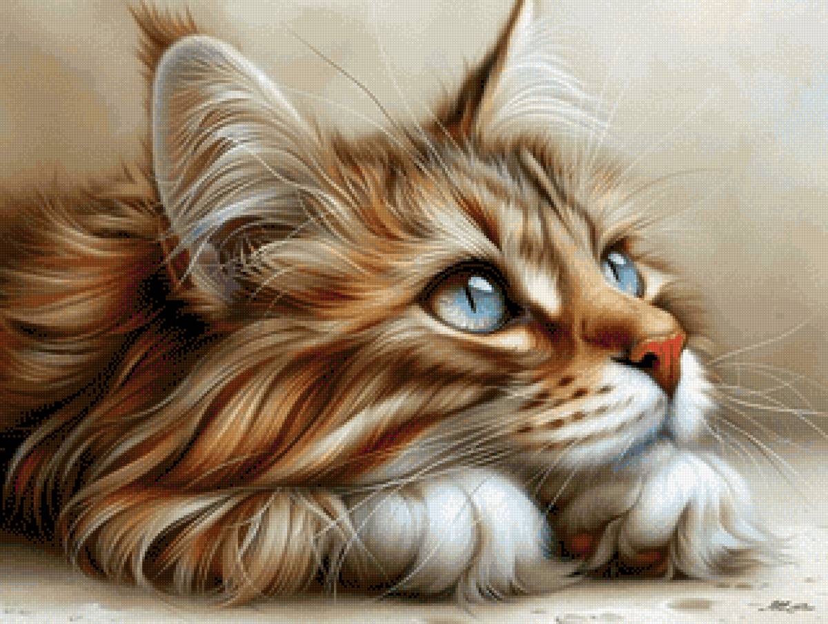 Рыжий - кот, домашние животные - предпросмотр