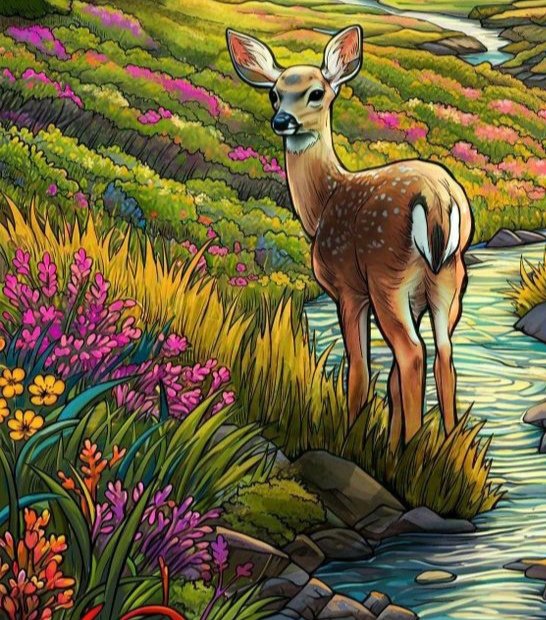 Олениха - оригинал