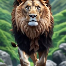 Схема вышивки «Лев»