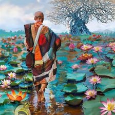 Схема вышивки «Thích Minh Tuệ 2»