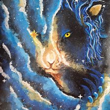 Схема вышивки «Звездный лев»