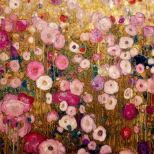 Схема вышивки «pink flower garden»