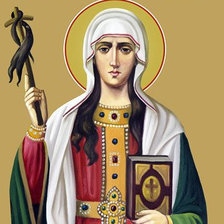 Схема вышивки «Икона Святой Равноапостольной княгини Нины Грузинской»