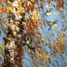 Схема вышивки «Картина_Савченко_осень»