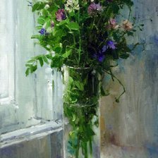 Схема вышивки «Картина_букет_клевер»