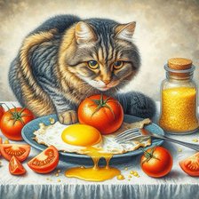 Схема вышивки «завтрак»