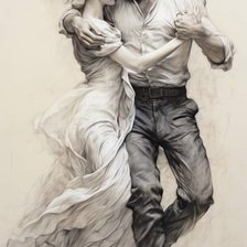 Схема вышивки «ТАНЦУЮЩАЯ ПАРА»