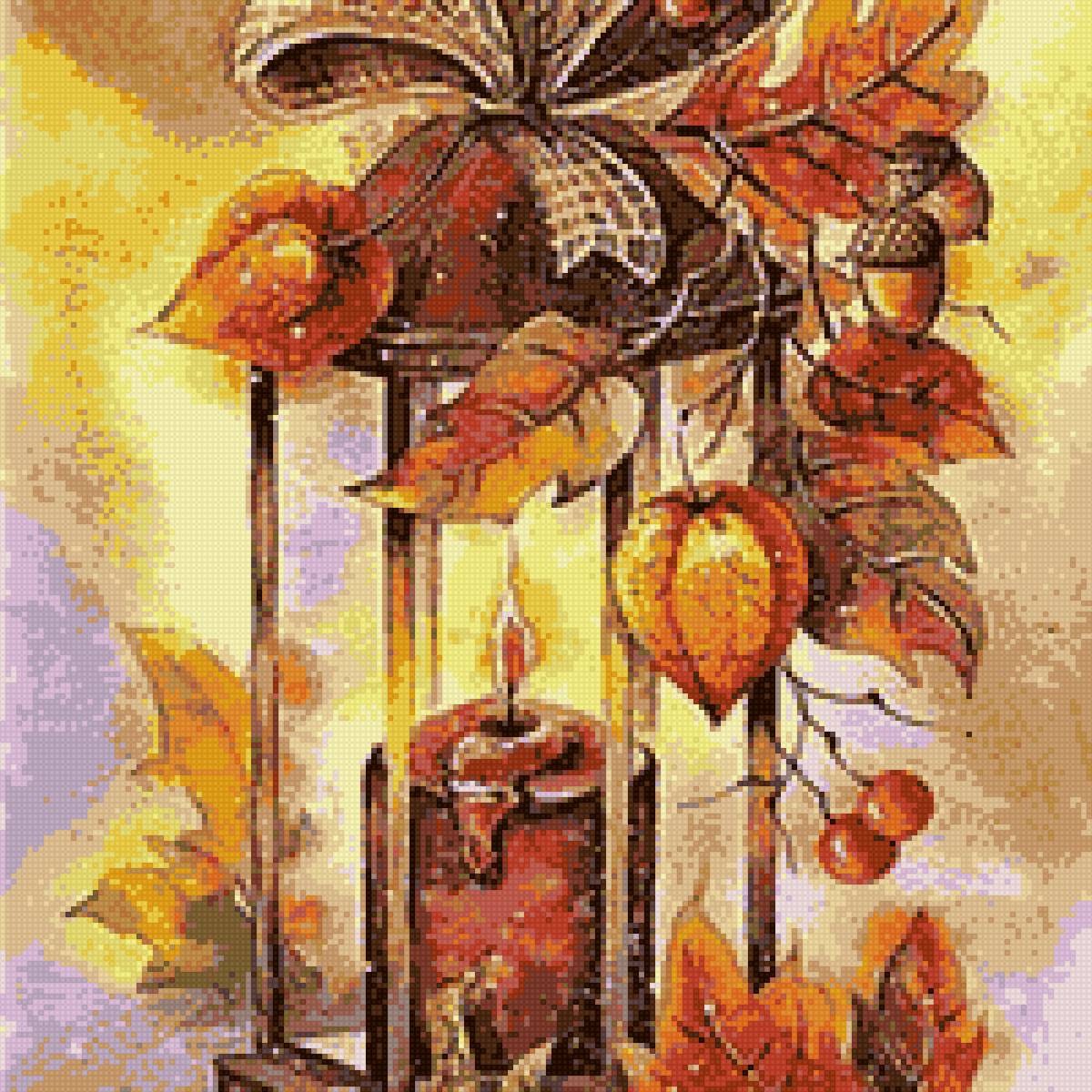 физалис и свеча - физалис и свеча - предпросмотр