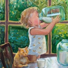 Схема вышивки «Милая картина»