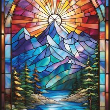 Схема вышивки «Витраж»