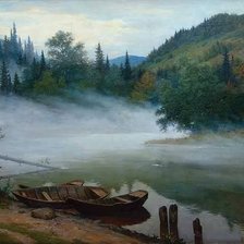 Схема вышивки «Щербаков_На урале. Туман»