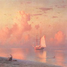 Схема вышивки «Айвазовский_закат»