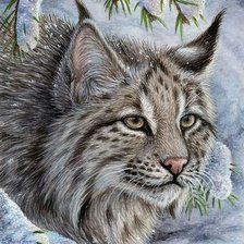 Схема вышивки «Лесная кошка»