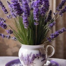 Схема вышивки «Букет лаванды»