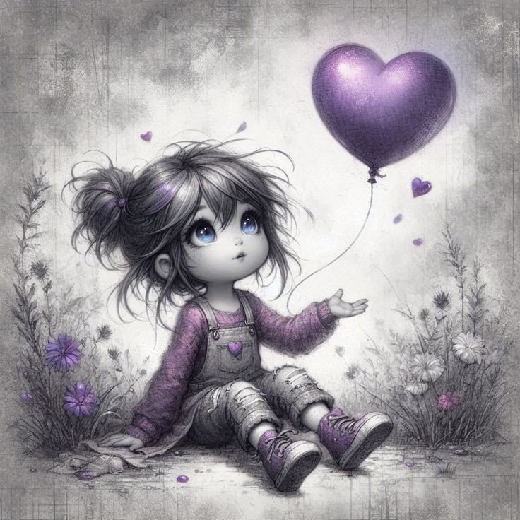 Niña con globo - оригинал