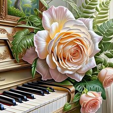 Схема вышивки «розы»