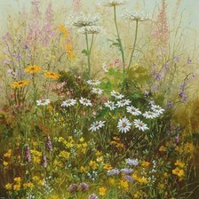 Схема вышивки «луг»