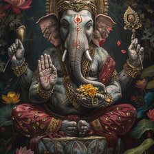 Схема вышивки «Бог шива»