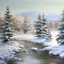 Схема вышивки «Зима»