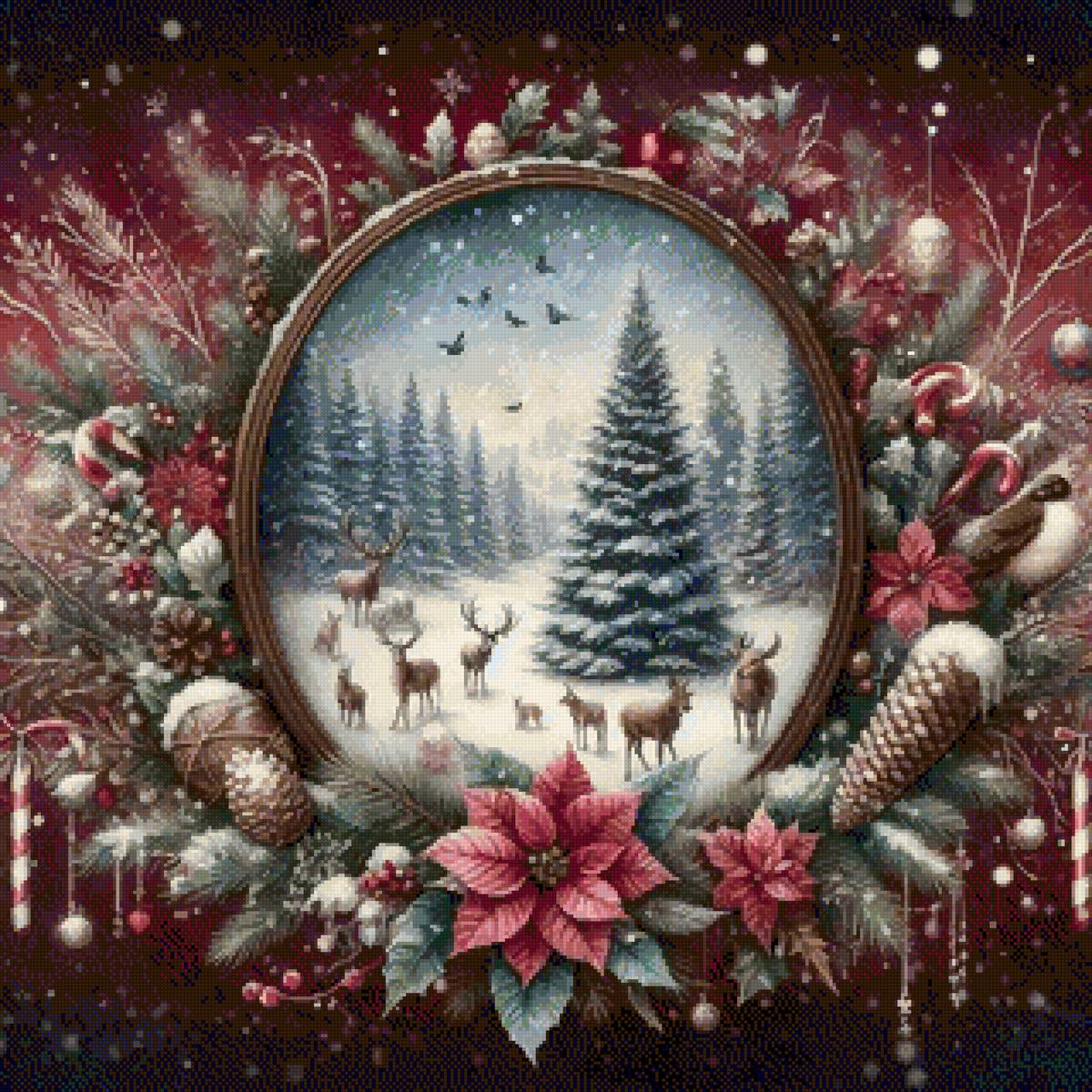 reindeer circle - предпросмотр