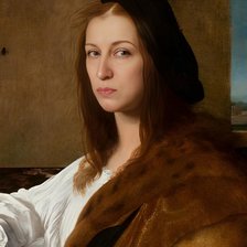 Схема вышивки «Портрет Жанны»