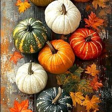 Схема вышивки «Тыквы»