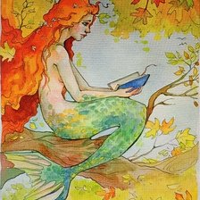 Схема вышивки «Русалка»