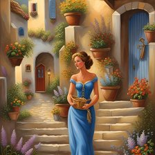 Схема вышивки «Испанский дворик»