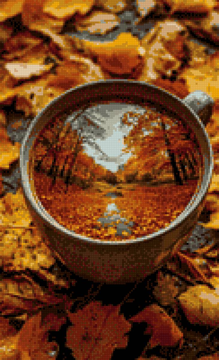 Осень в чашке - осень, кофе - предпросмотр