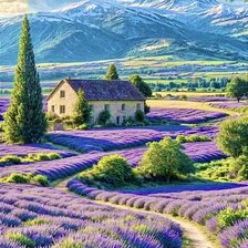 Схема вышивки «Lavender Garden»