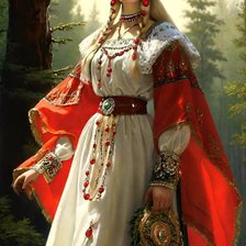 Схема вышивки «Русская красота 3»