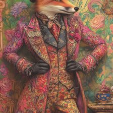 Схема вышивки «Mr Fox»