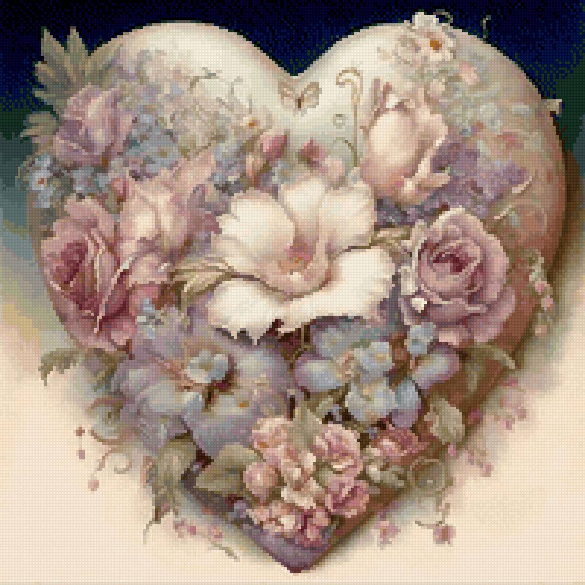 Цветочная композиция - цветы - предпросмотр