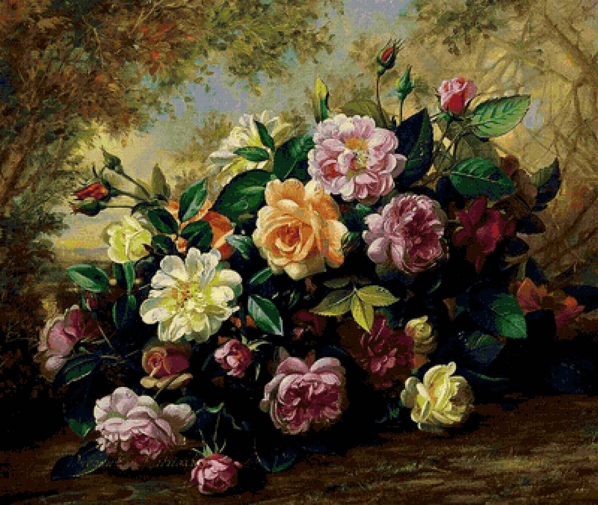Альберт вильямс - цветы букет натюрморт - предпросмотр