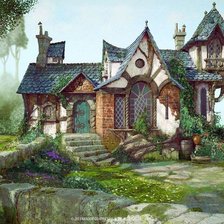 Схема вышивки «домик»