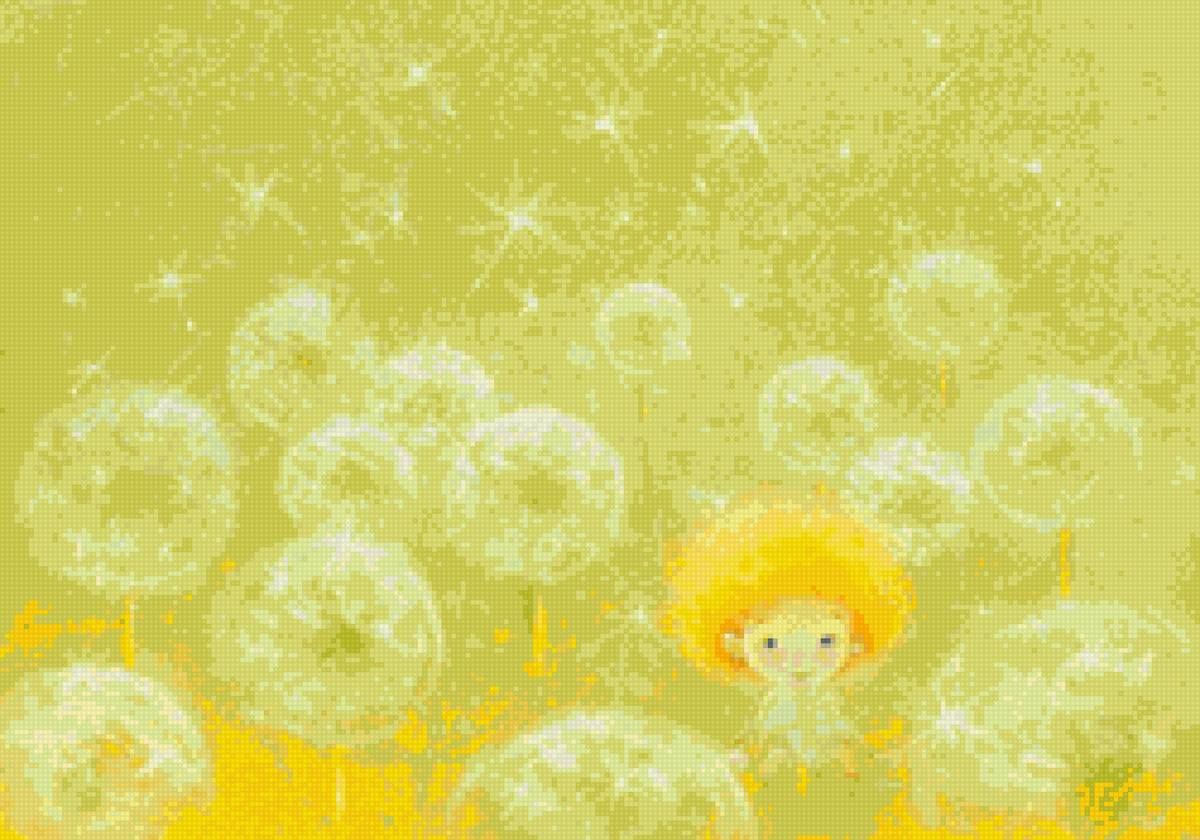 Екатерина бабок - девочка детство лето одуванчики - предпросмотр