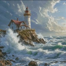 Схема вышивки «Море»