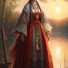 Схема вышивки «Русская красота 8»