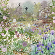 Схема вышивки «весенний сад»