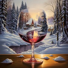 Схема вышивки «Пейзаж»